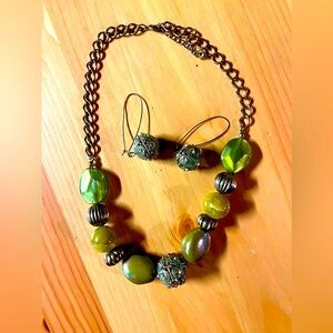 Necklace with earrings